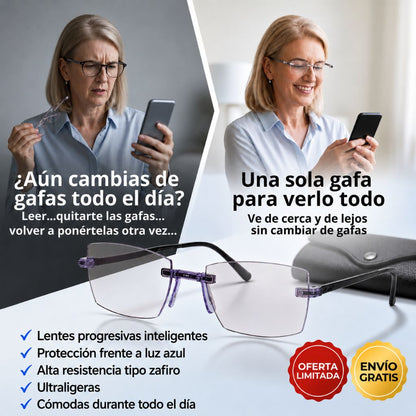 Gafas Multifocales con Protección de Luz Azul