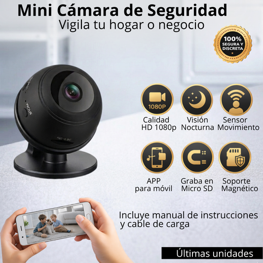 Mini Cámara de Vigilancia WiFi 1080P