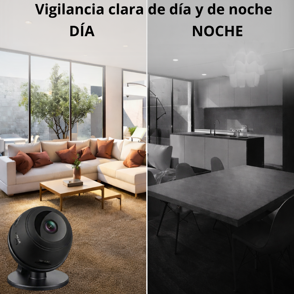 Mini Cámara de Vigilancia WiFi 1080P