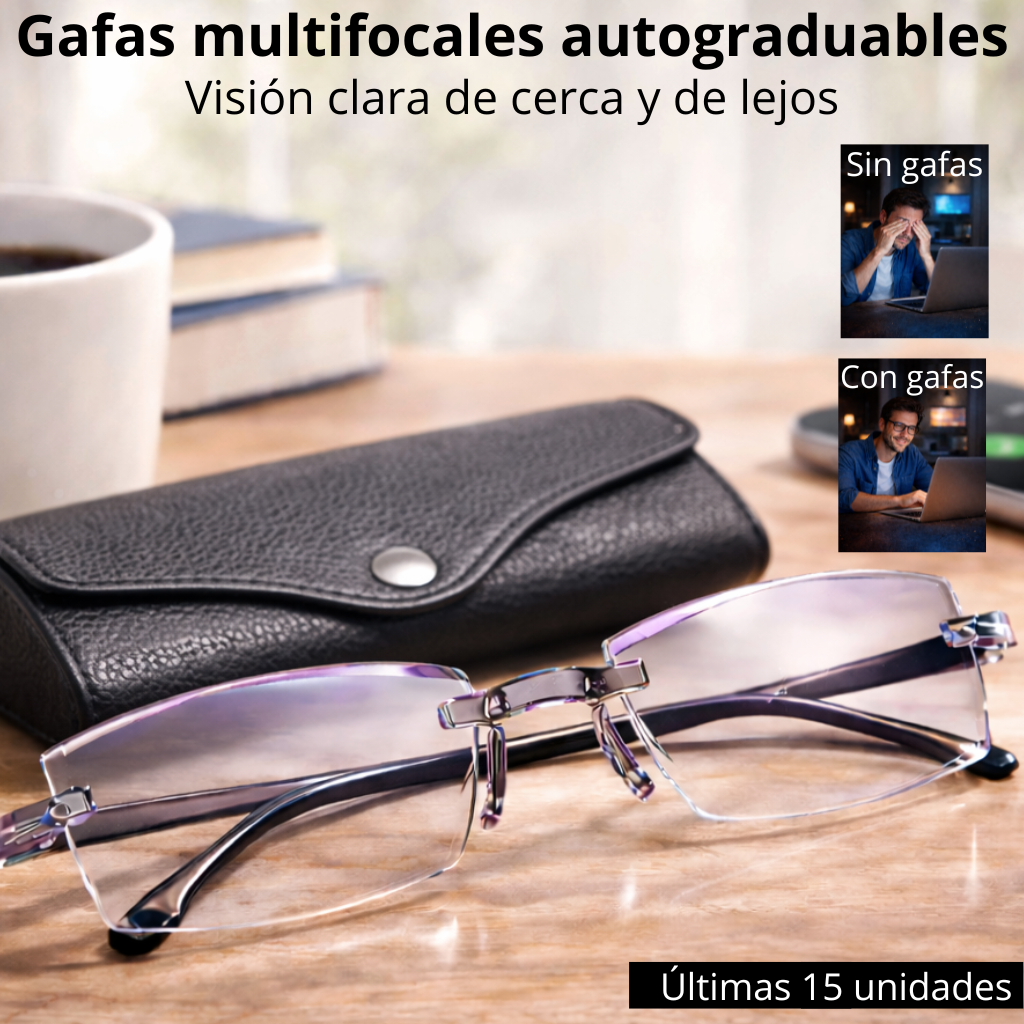 Gafas Multifocales con Protección de Luz Azul