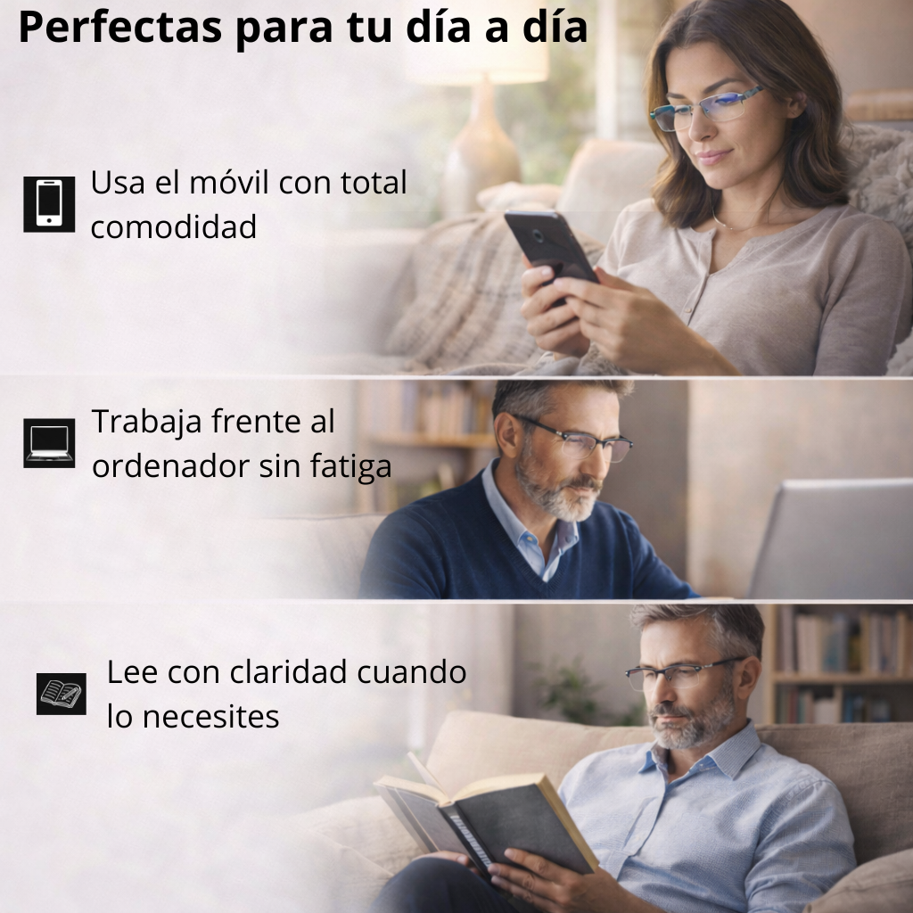 Gafas Multifocales con Protección de Luz Azul