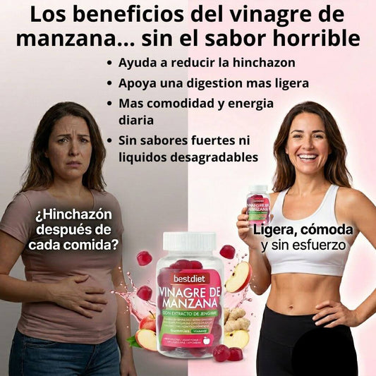 Gummies de Vinagre de Manzana con Apoyo Digestivo