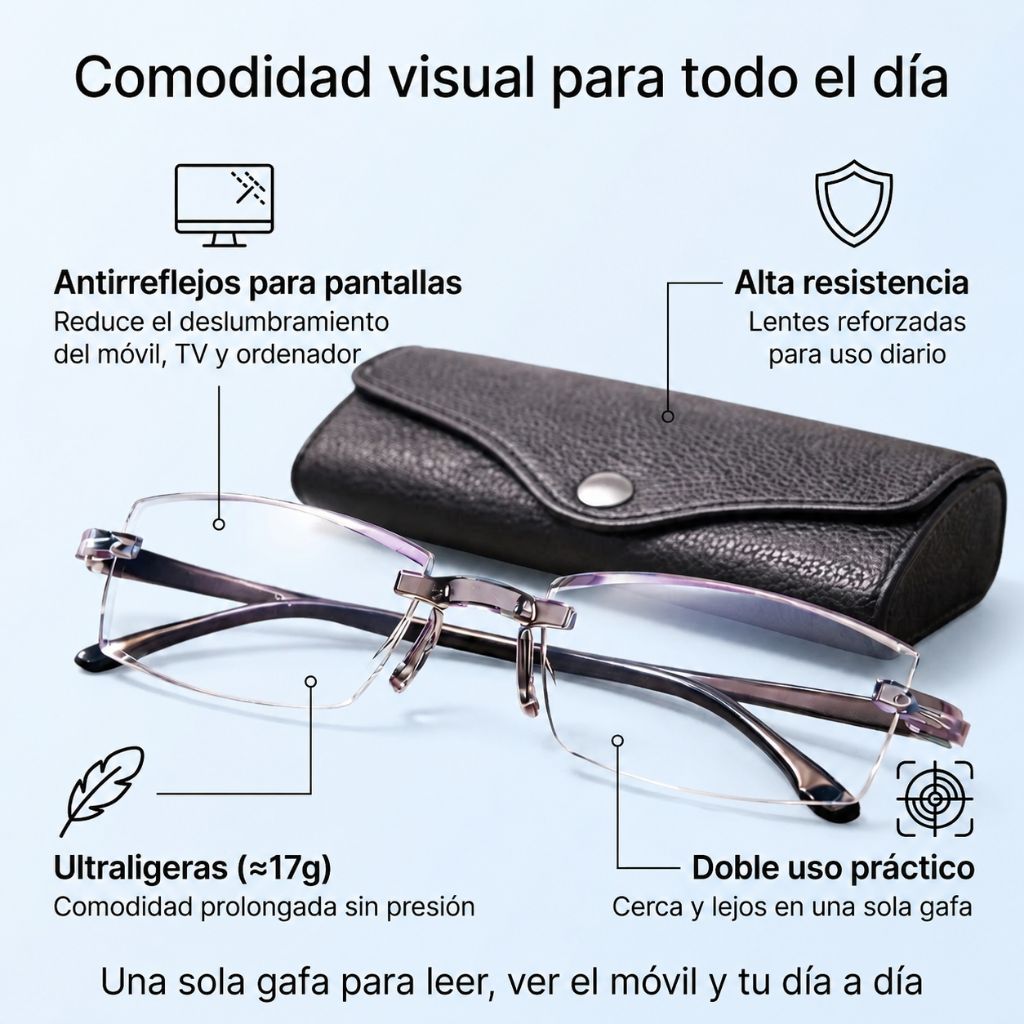 Gafas Multifocales con Protección de Luz Azul
